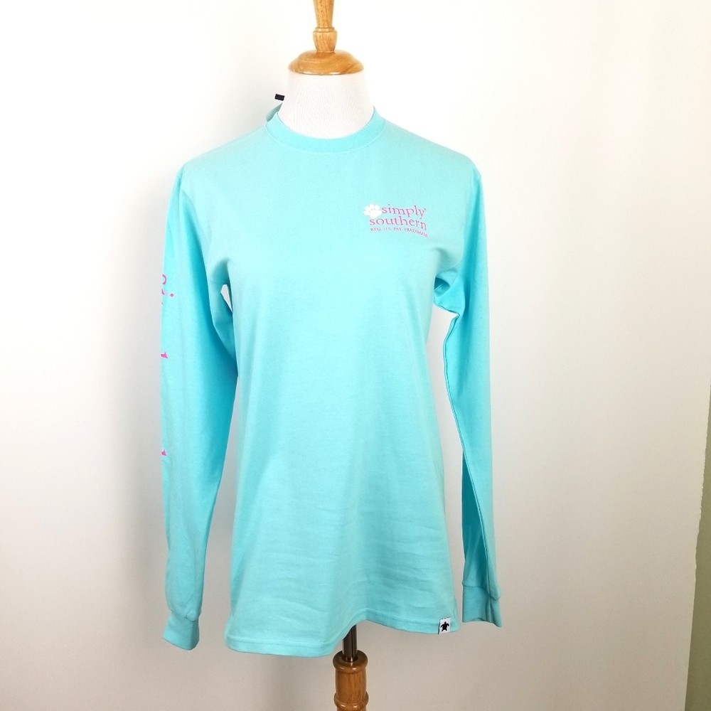 NWT Simply Southern 'Stay Pawsitive' shirt - Picture 2 of 6